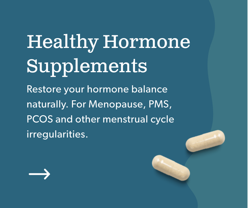Healthy hormone supplements banner