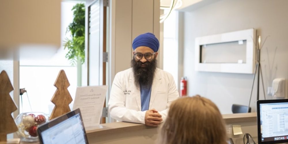 Dr. Singh Harsimranjeet at the reception